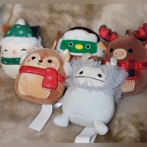 Squishmallows 4" Mini Plush Christmas Ornaments (5) Out Of Stock In Stores